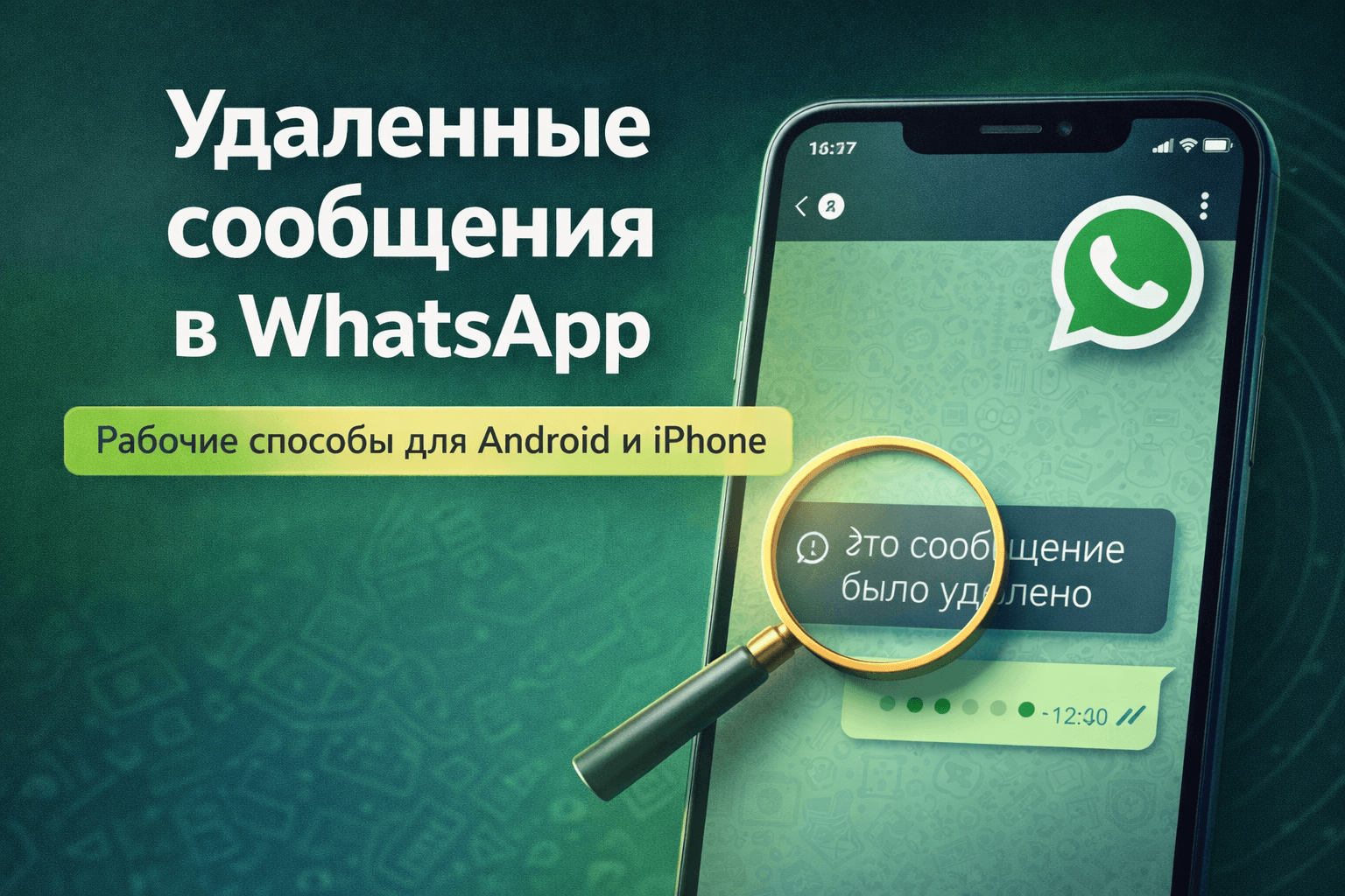 Удаленные сообщения в WhatsApp