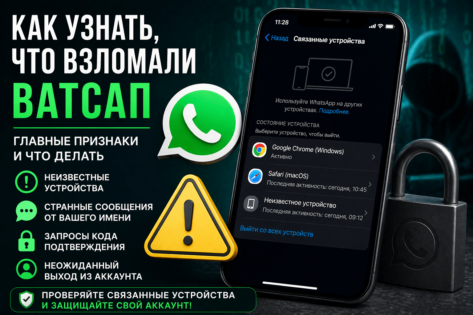 Как узнать, что взломали Ватсап: главные признаки и что делать